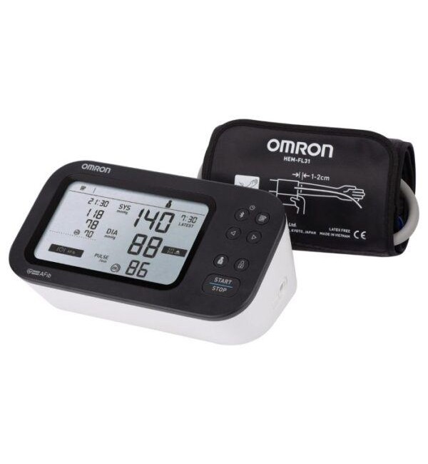 OMRON M7 TLAKOMJER INTELL IT AFIB NADLAKTICA SA DVOSTRUKIM LCD ZASLONOM ZA DETEKCIJU NEPRAVILNOG SRČANOG RITMA