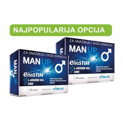 Man Up kapsule za POTENCIJU - 2 KUTIJE / 60 KAPSULA  Rok:05/25 gratis dostava